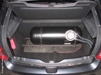 montaj instalatii gpl Dacia Sandero, rezervor cilindric 55 litri