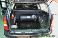 montaj instalatii gpl Opel Astra Caravan, Tomasetto Stag 200 cu rezervor cilindric 55l