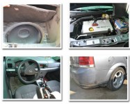montaj instalatii gpl Opel Vecta 1,8 Tomasetto STAG 200 cu rezervor toroidal interior de 56l