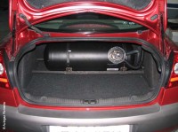 montaj instalatii gpl Renault Megane II, Instalatie GPL Tomasetto, Rezervor cilindric 55 litri