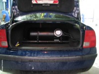 montaj instalatii gpl Volkswagen Passat, Instalatie GPL Tomasetto, Rezervor cilindric 55 litri